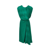 Versace Women Diamond Motif Silk-Blend Midi Dress