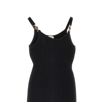 Versace Women Knitted Midi Dress With Medusa Motif