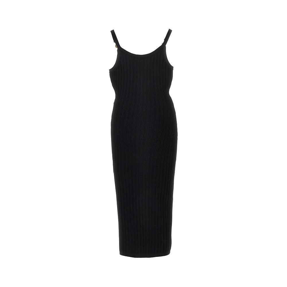 Versace Women Knitted Midi Dress With Medusa Motif