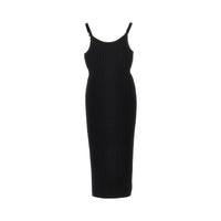Versace Women Knitted Midi Dress With Medusa Motif