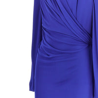 Versace Women Viscose Jersey Draped Midi Dress