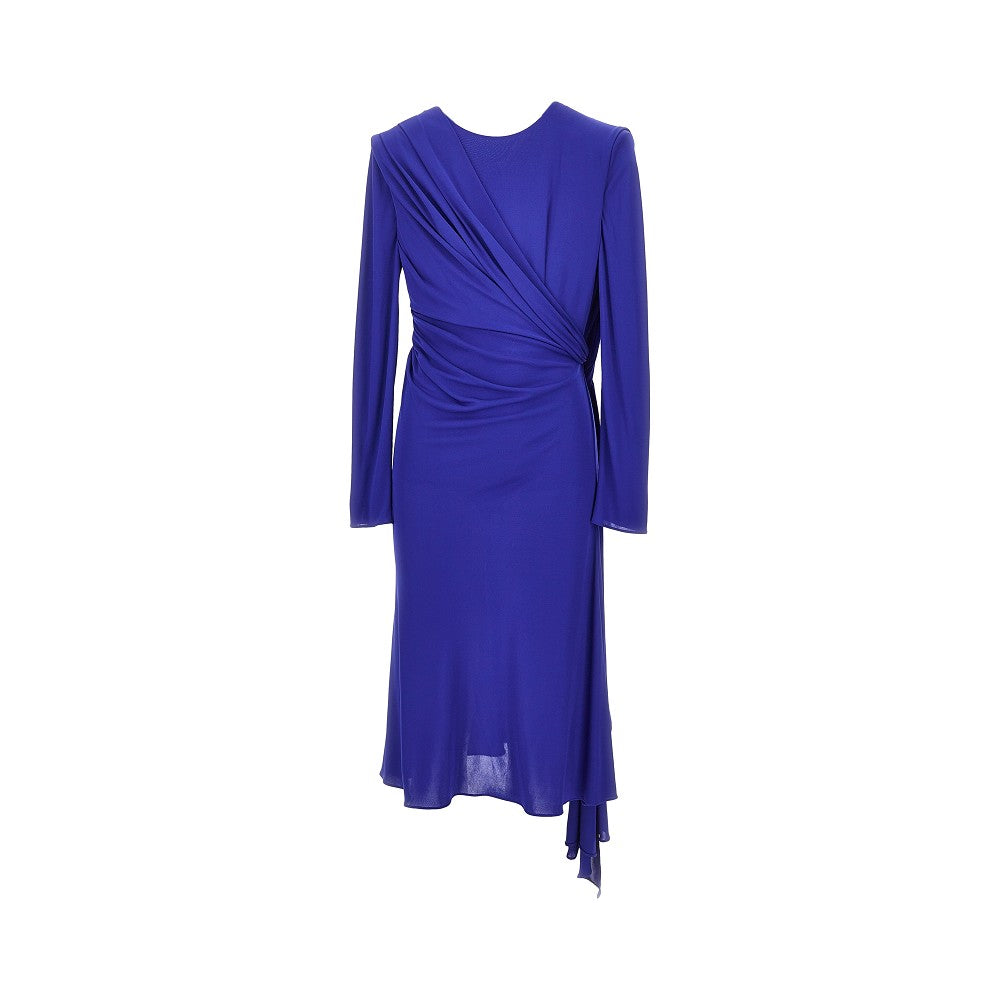 Versace Women Viscose Jersey Draped Midi Dress