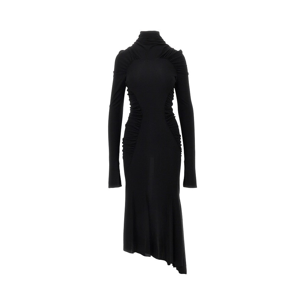 Victoria Beckham Women Crepe Jersey Gathered Midi Dress