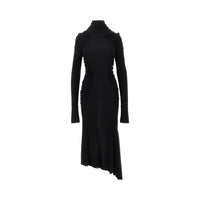 Victoria Beckham Women Crepe Jersey Gathered Midi Dress