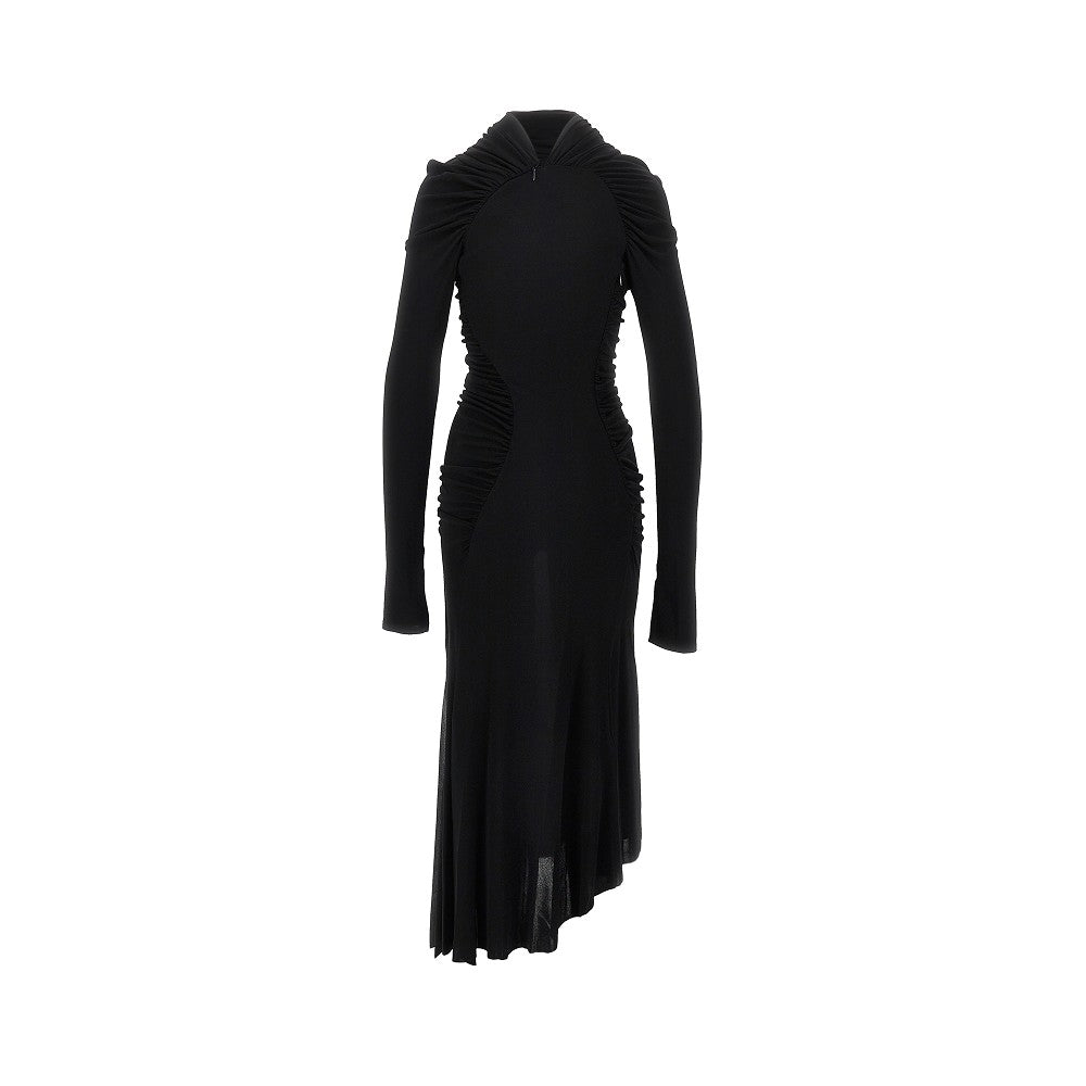 Victoria Beckham Women Crepe Jersey Gathered Midi Dress