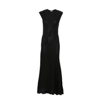 The Attico Women Scooped Back Wool Long Dress