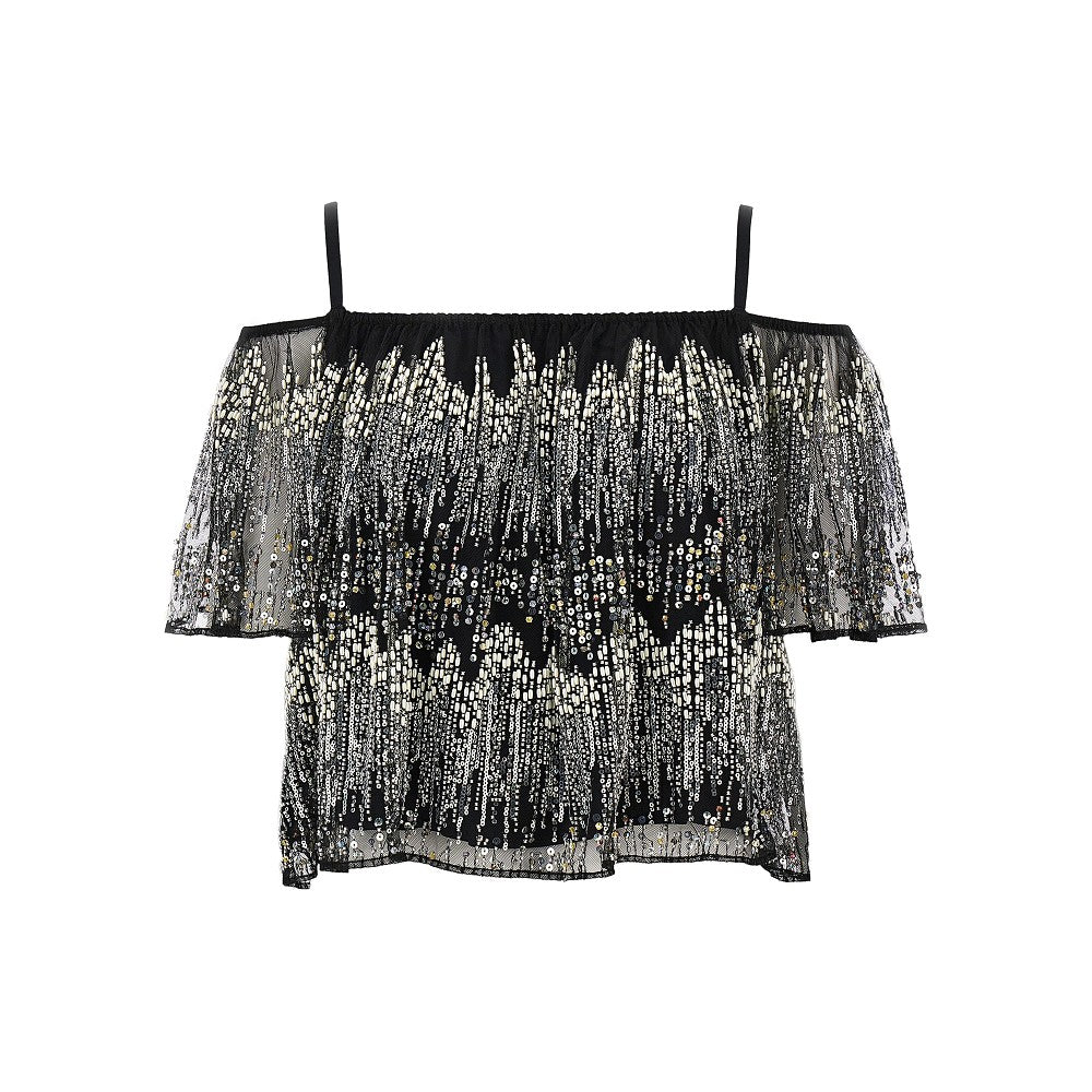 Rabanne Women Embroidered Off-The-Shoulder Top
