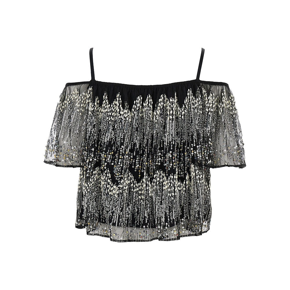 Rabanne Women Embroidered Off-The-Shoulder Top