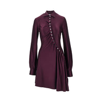 Rabanne Women Draped Jersey Mini Dress
