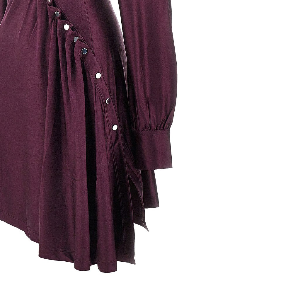 Rabanne Women Draped Jersey Mini Dress