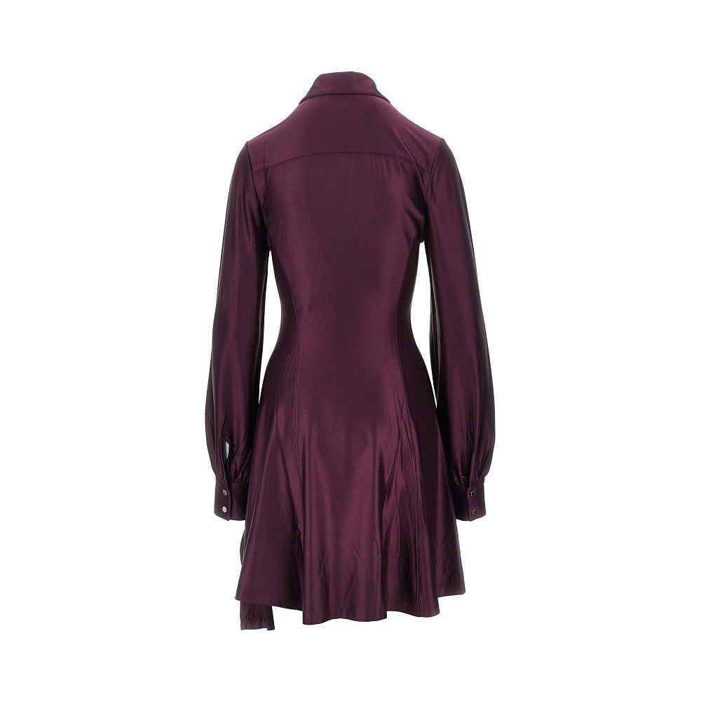 Rabanne Women Draped Jersey Mini Dress