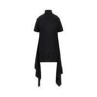 Alaia Women Viscose Asymmetrical Mini Dress