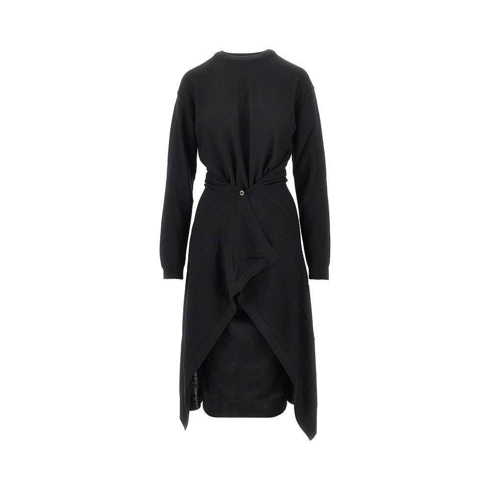 Lemaire Women Buttoned Panels Knitted Midi Dress