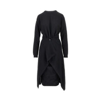 Lemaire Women Buttoned Panels Knitted Midi Dress