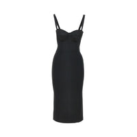 Dolce&Gabbana Women Stretch Satin Midi Dress