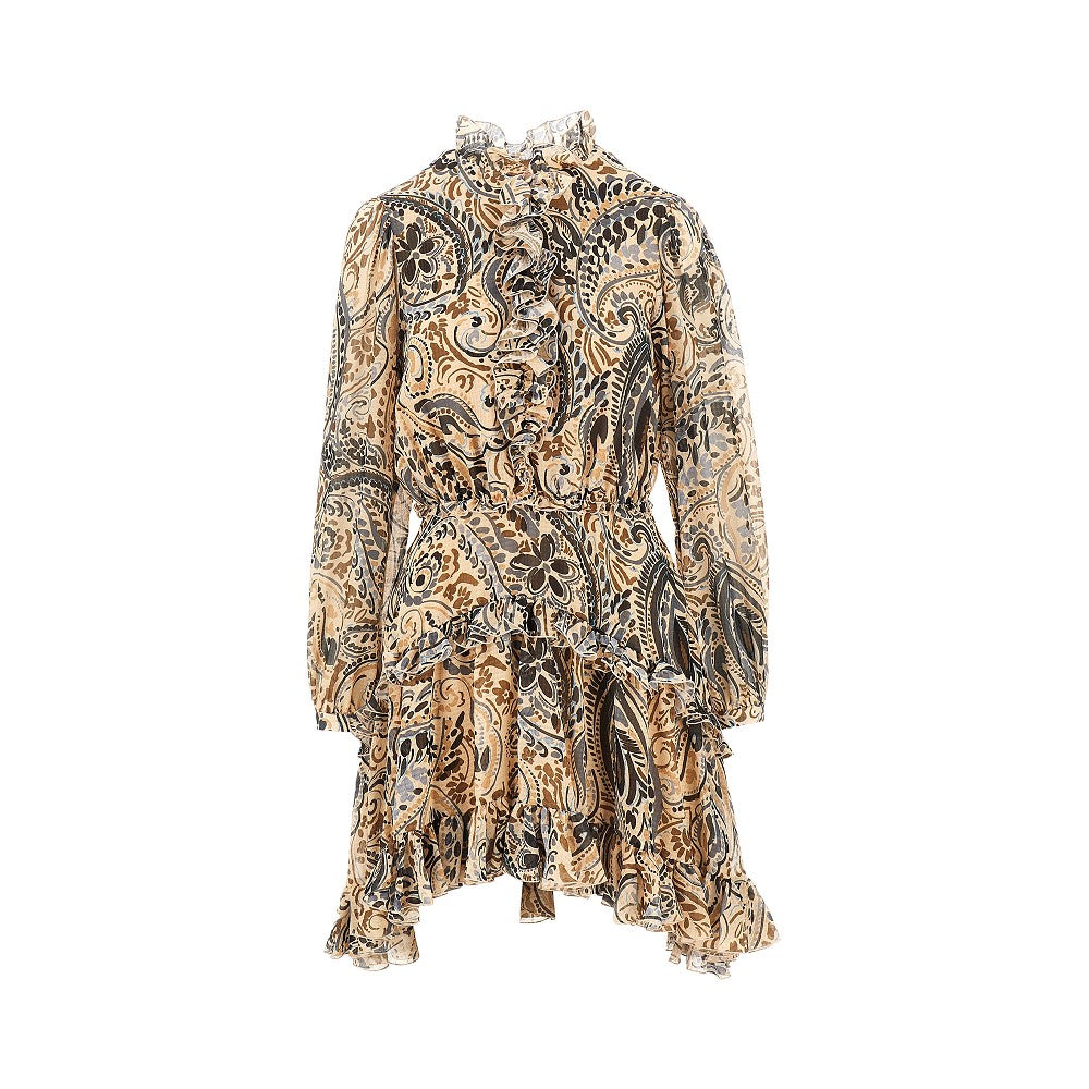 Etro Women Short Dress With Floral Paisley Print