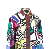 VERSACE Versace Women Printed Silk Twill Shirt