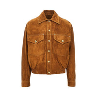 Versace Men Suede Leather Jacket