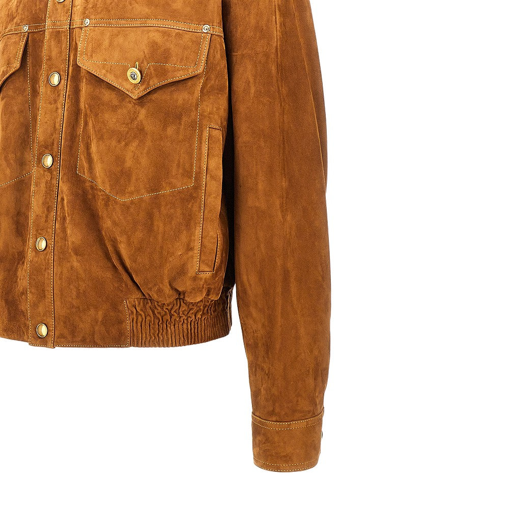 Versace Men Suede Leather Jacket