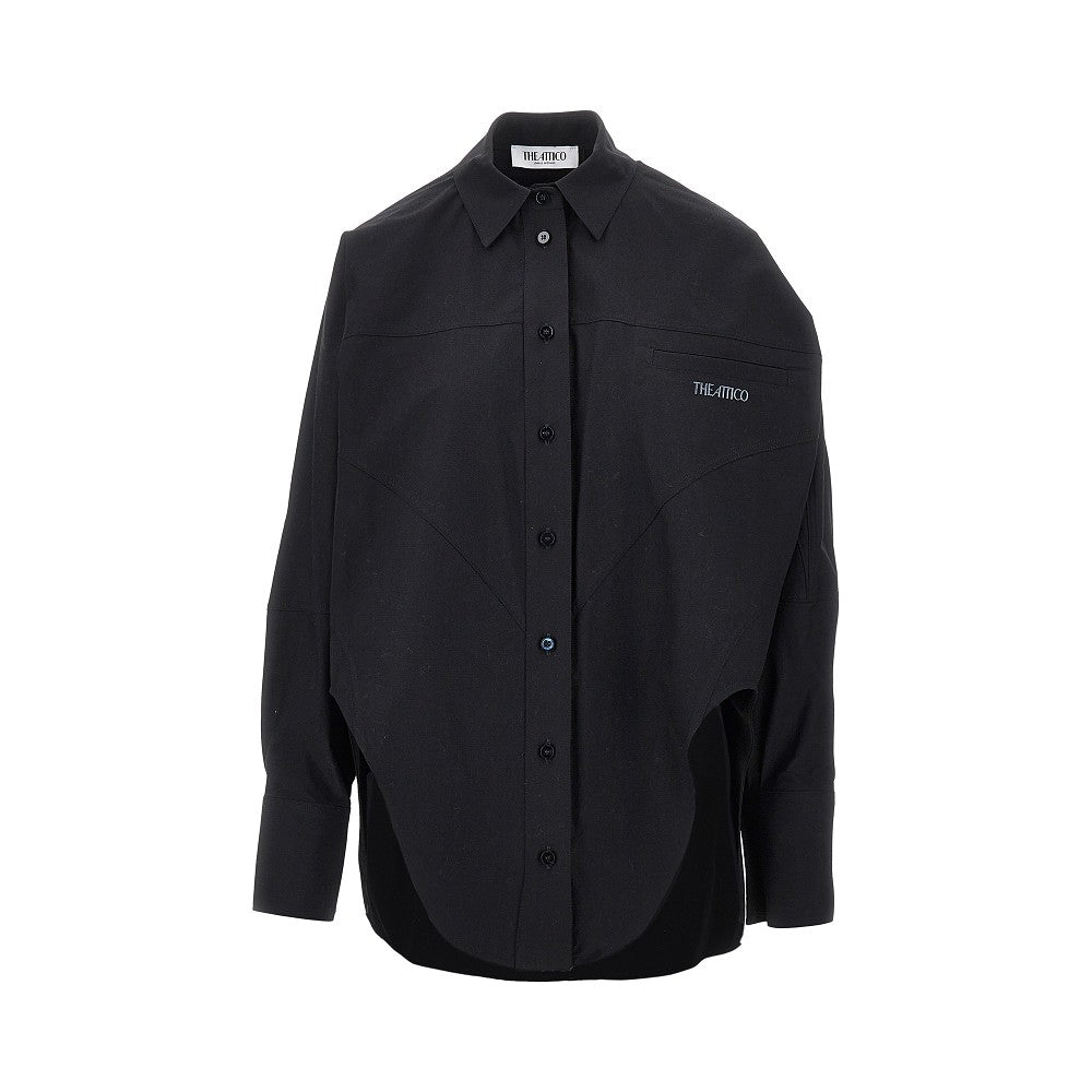 The Attico Women Oversized Shirt With Moulded Hem