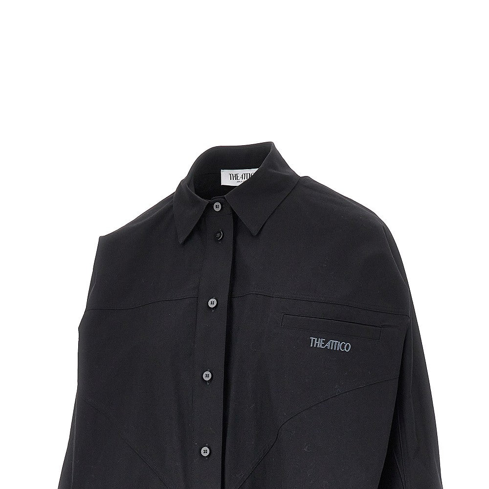 The Attico Women Oversized Shirt With Moulded Hem
