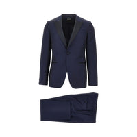 Zegna Men Wool And Mohair Evening Tailored Suit