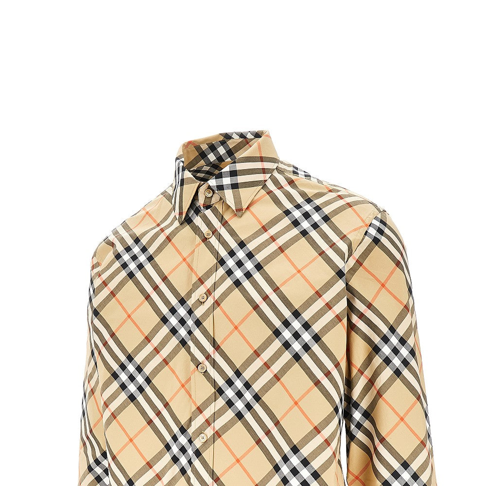 Burberry Men Check Poplin Shirt