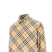 Burberry Men Check Poplin Shirt