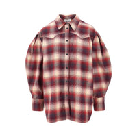 Ganni Women Cotton Flannel Shirt