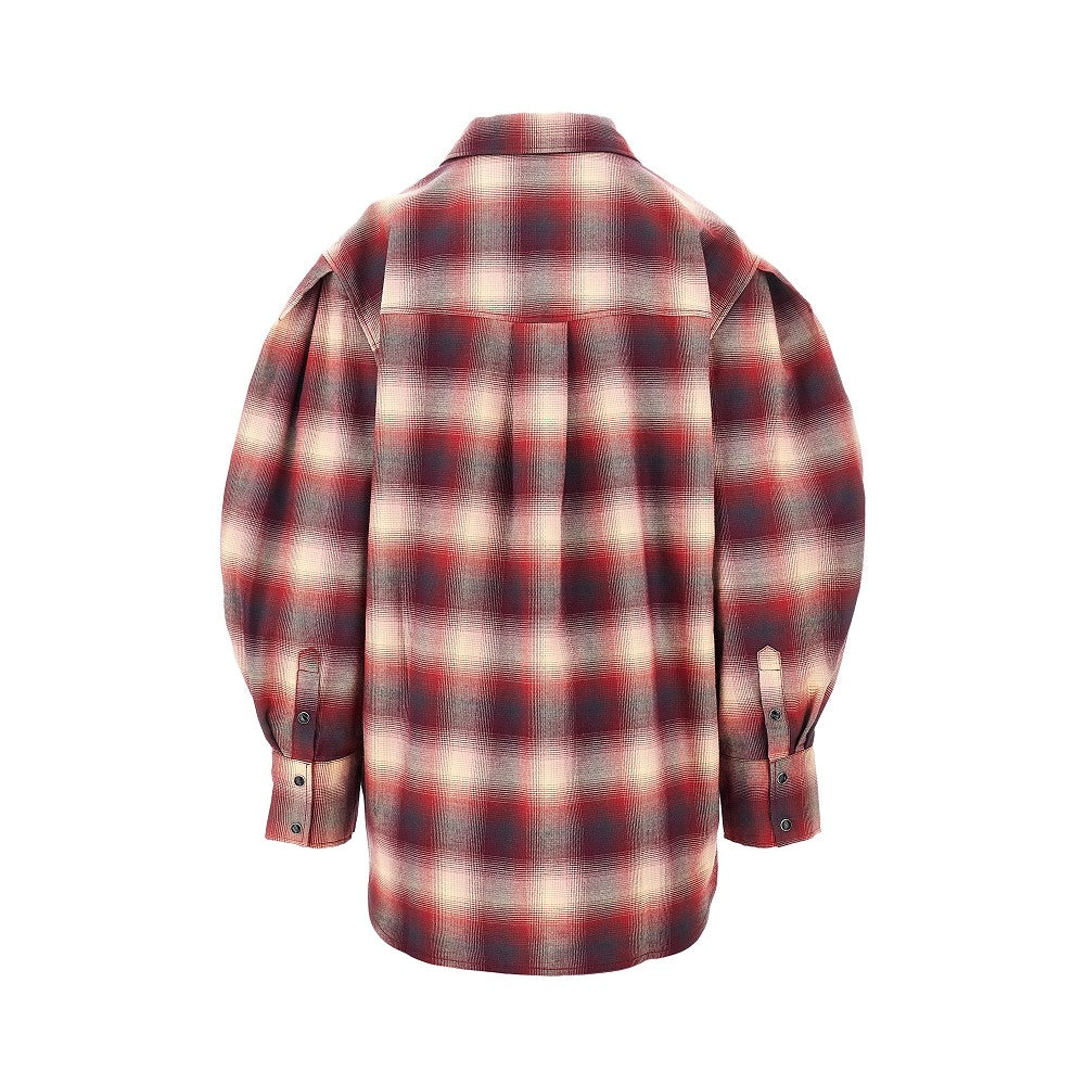 Ganni Women Cotton Flannel Shirt