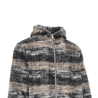 Our Legacy Men Check Wool-Blend Full-Zip Hoodie