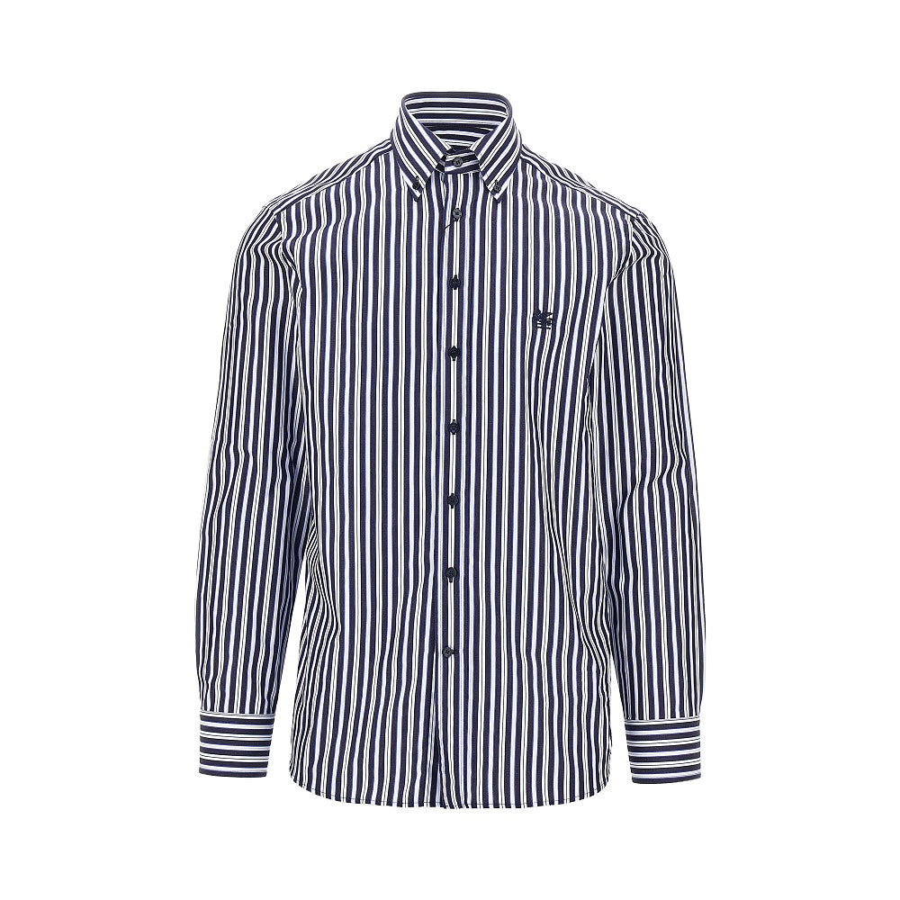 Etro Men Pegaso Logo Cotton Shirt