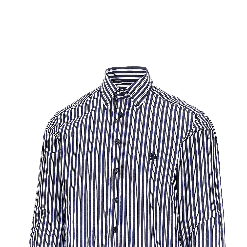 Etro Men Pegaso Logo Cotton Shirt