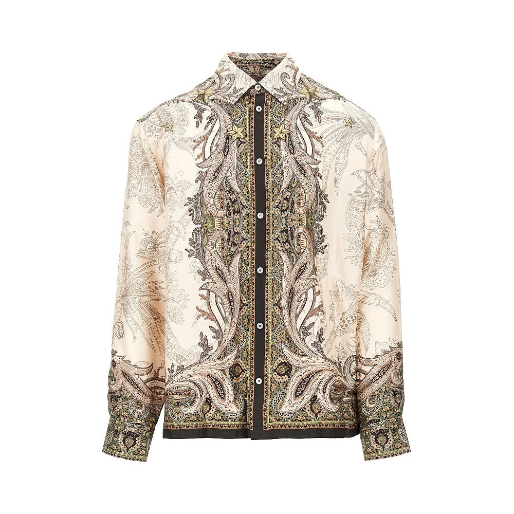 Etro Men Printed Silk Shirt