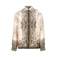 Etro Men Printed Silk Shirt