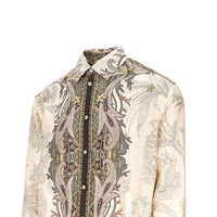 Etro Men Printed Silk Shirt