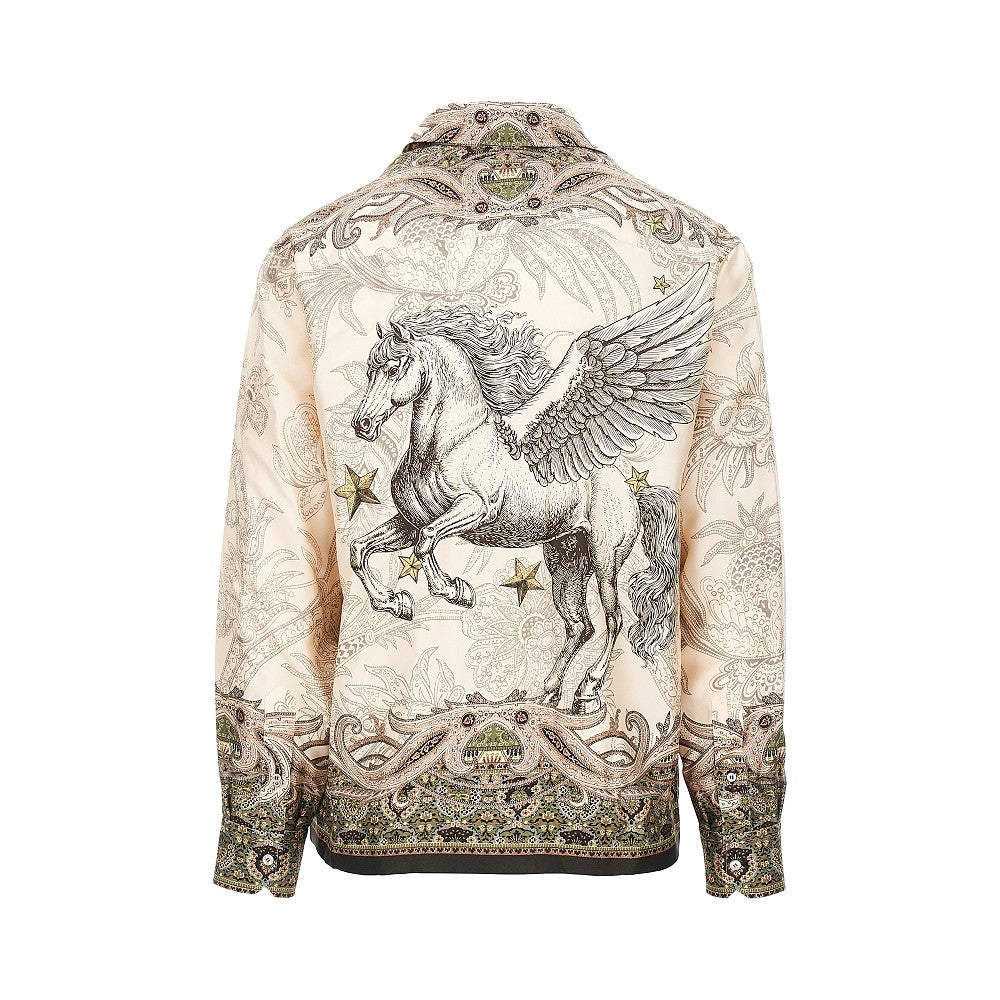 Etro Men Printed Silk Shirt