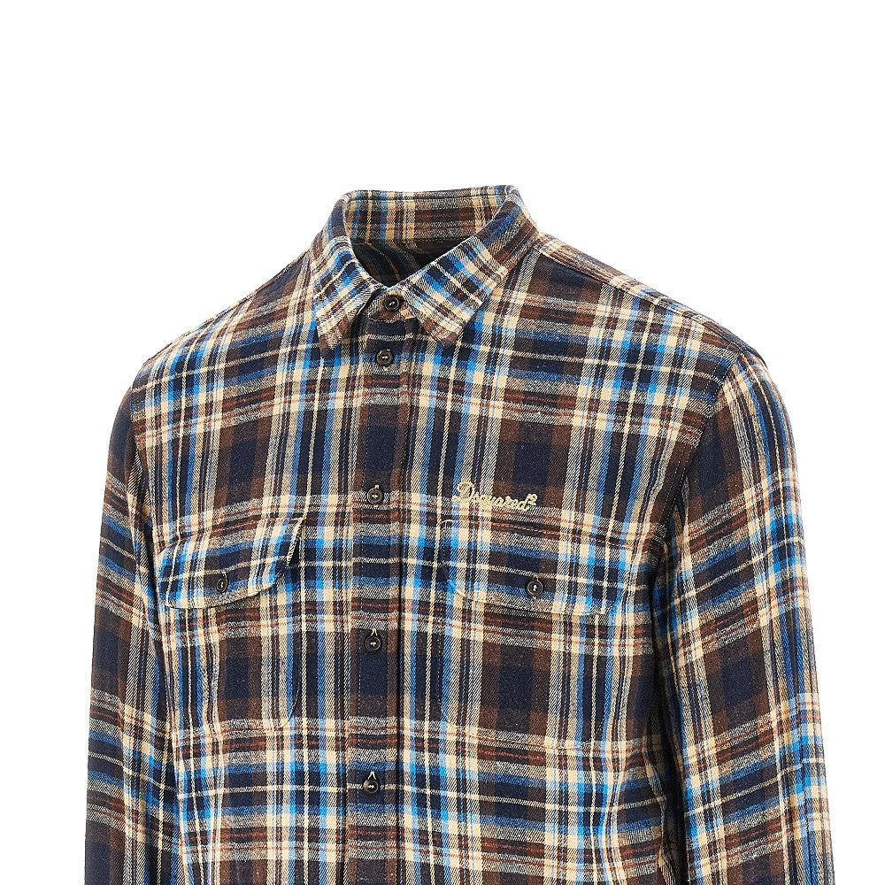 Dsquared2 Men Check Flannel Shirt