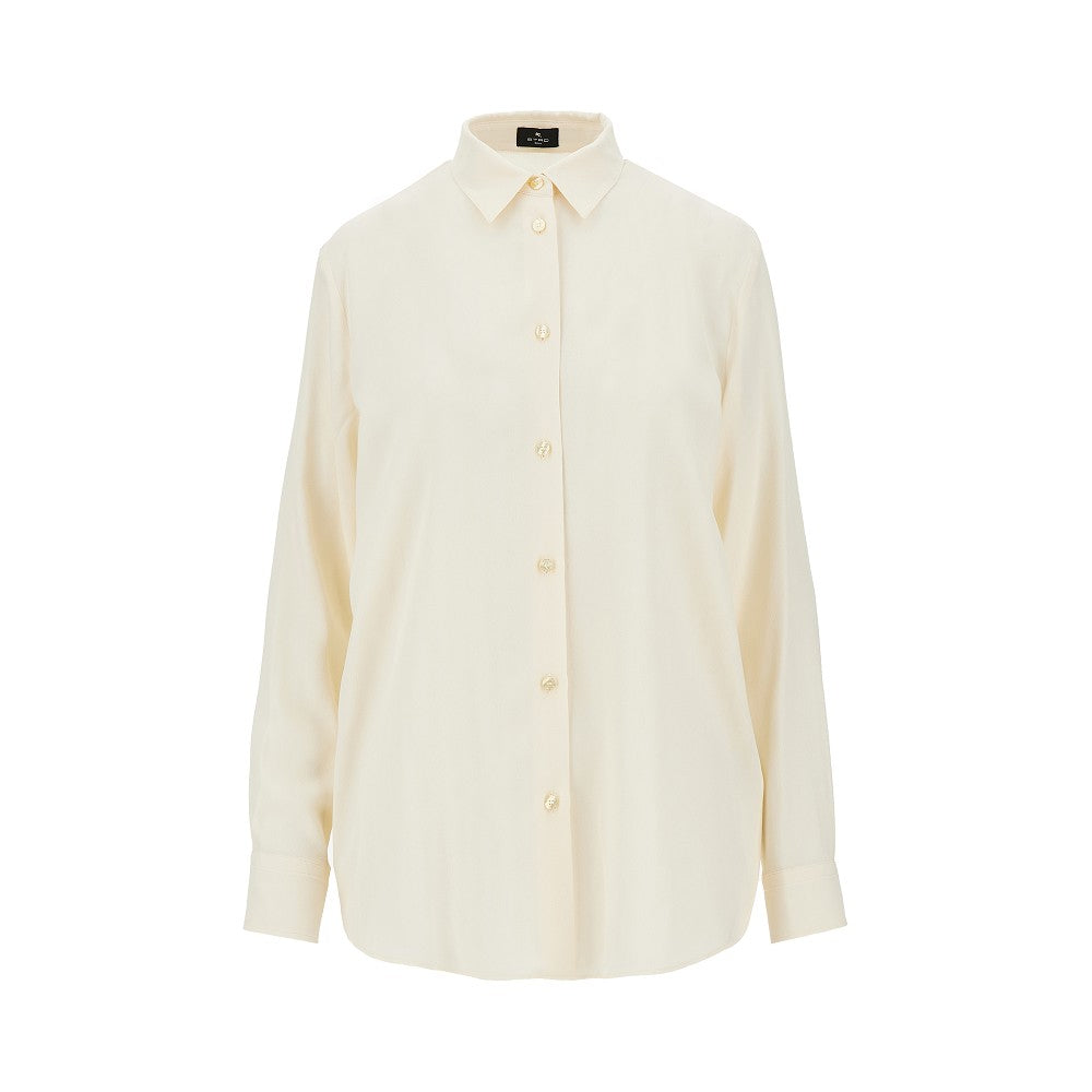 Etro Women Jacquard Silk-Blend Shirt