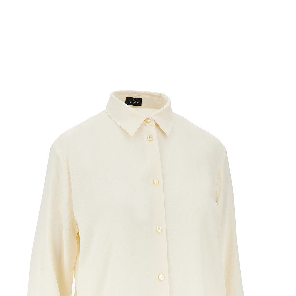 Etro Women Jacquard Silk-Blend Shirt