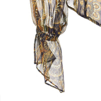 Etro Women Lurex Pinstriped Paisley Silk Shirt