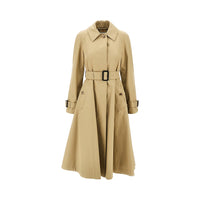 Burberry Women Gabardine Fit-And-Flare Ellingham Car Coat