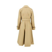 Burberry Women Gabardine Fit-And-Flare Ellingham Car Coat
