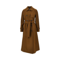 Harris Wharf London Women Pressed Wool Long Trench Coat
