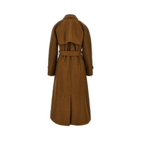 Harris Wharf London Women Pressed Wool Long Trench Coat
