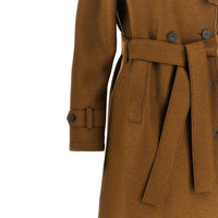 Harris Wharf London Women Pressed Wool Long Trench Coat