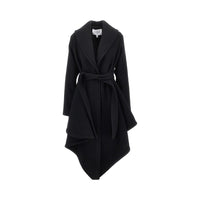 Alaia Women Wool Robe Coat With Belt