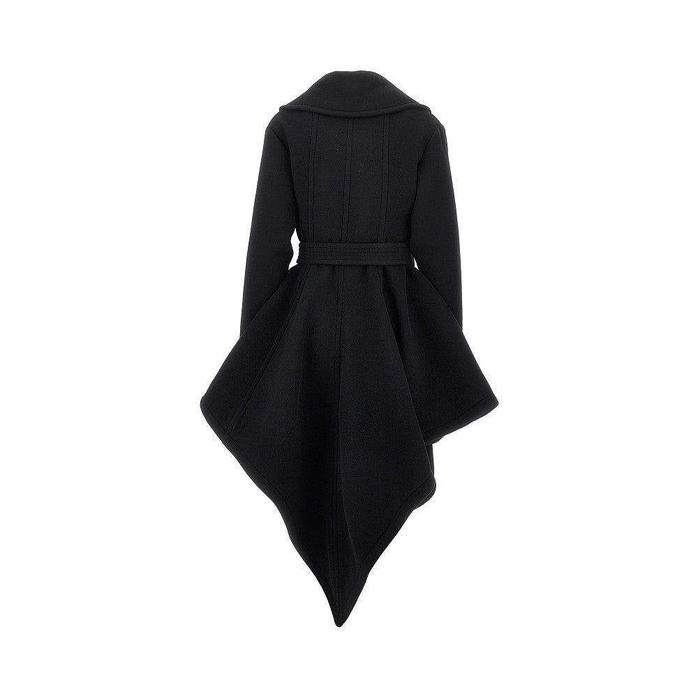 Alaia Women Wool Robe Coat With Belt