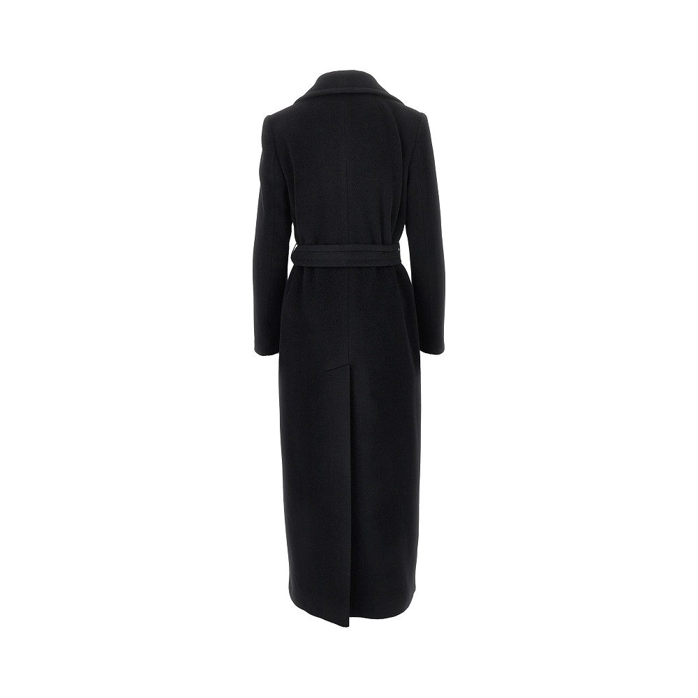 Tagliatore Women Wool Cloth Long Coat With Belt
