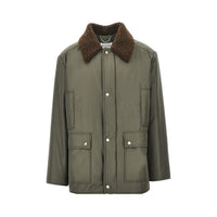 Maison Margiela Men Padded Jacket With Shearling-Effect Collar